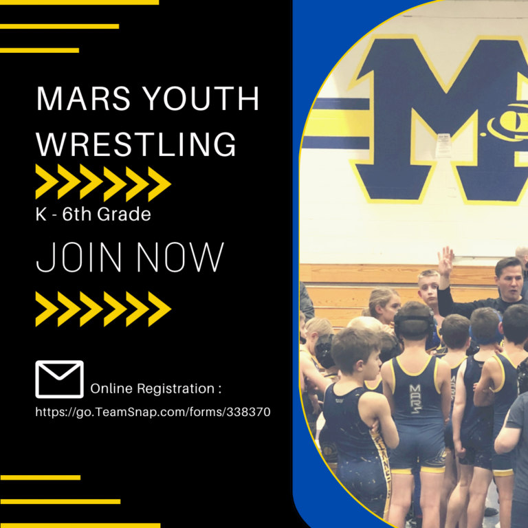 20222023 Registration is Now Open! Mars Youth Wrestling